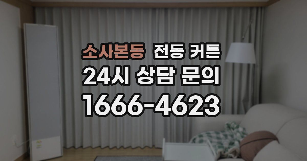 소사본동 전동 커튼