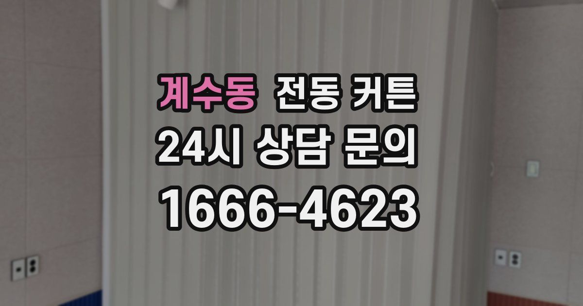 계수동 전동 커튼