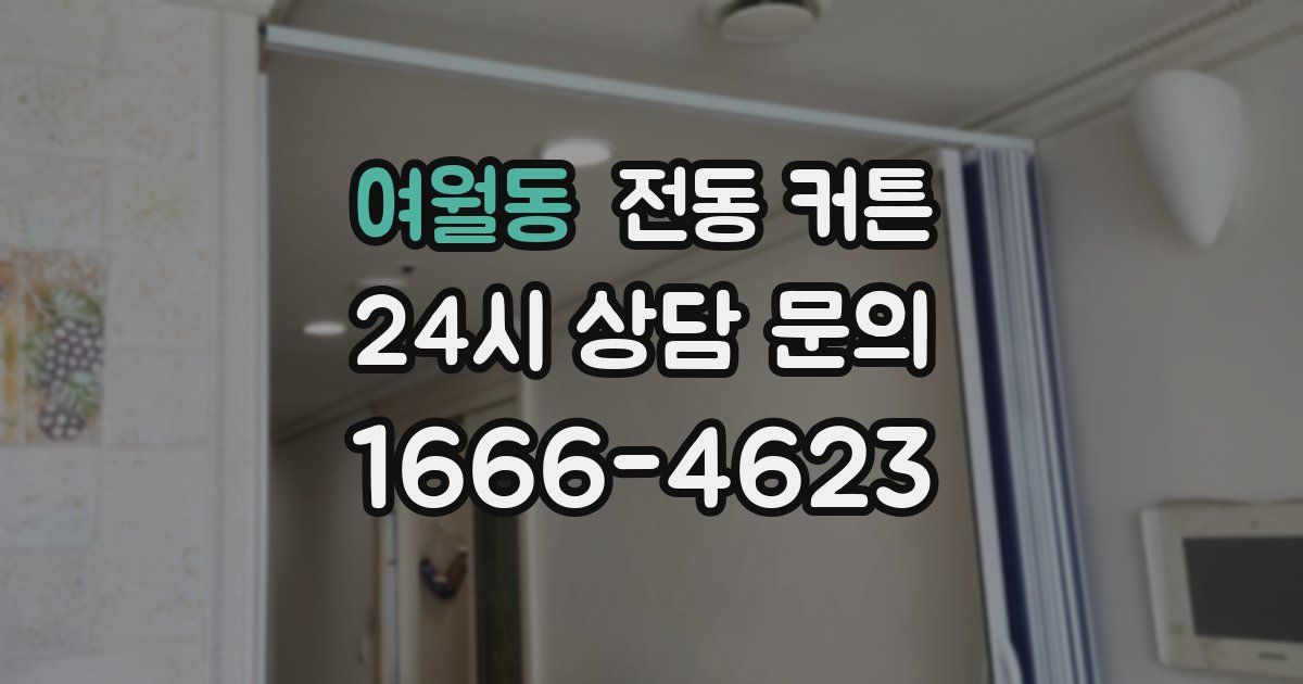 여월동 전동 커튼