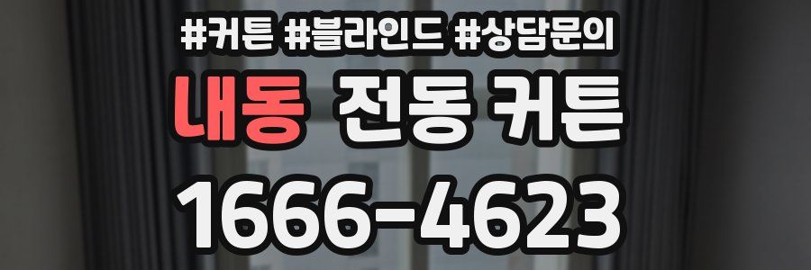 내동 전동 커튼