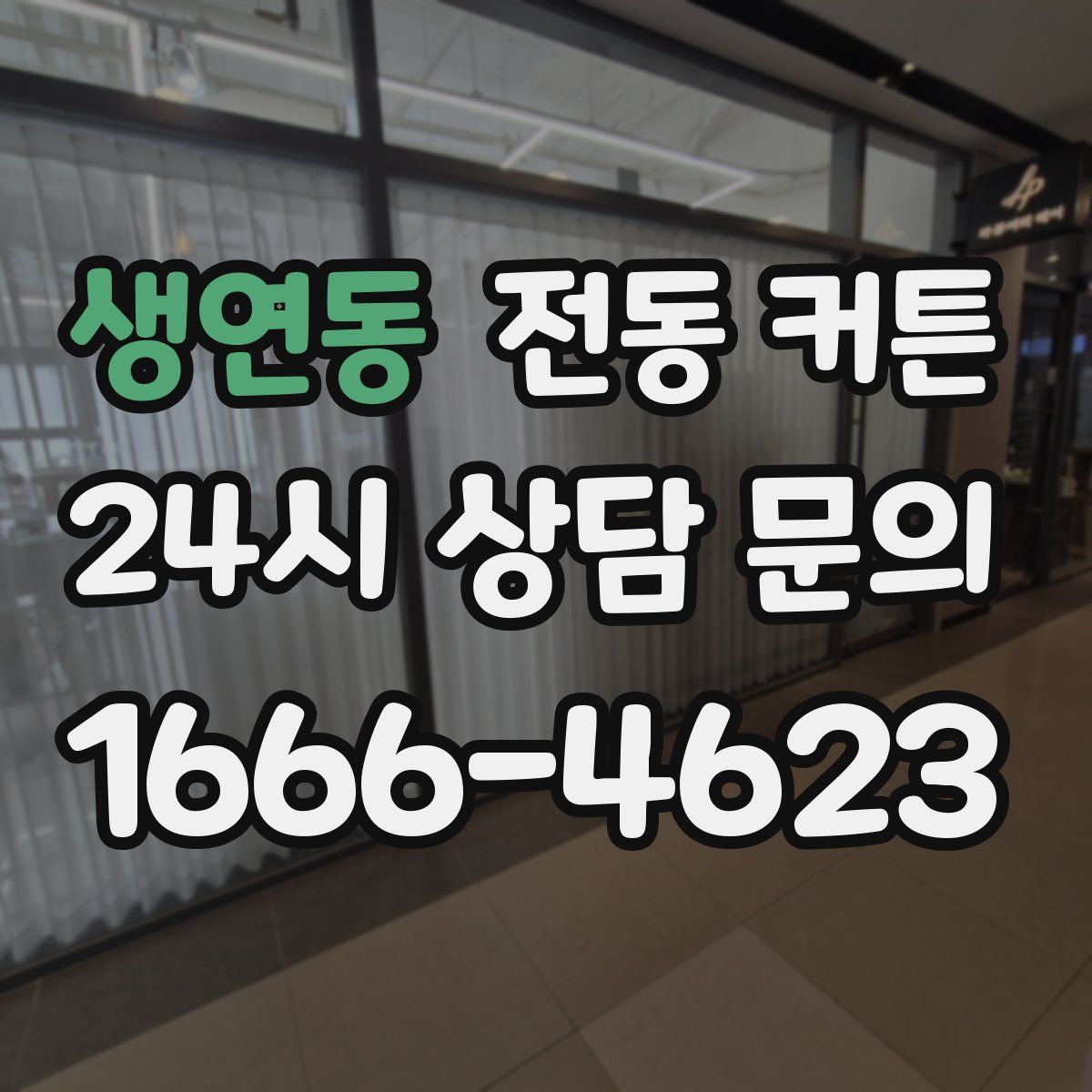 생연동 전동 커튼