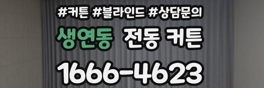 생연동 전동 커튼