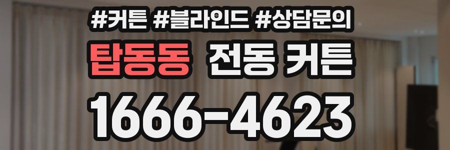 탑동동 전동 커튼