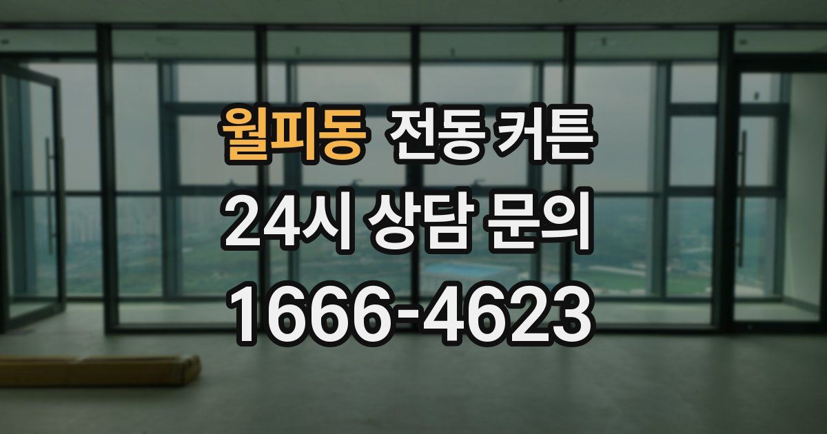 월피동 전동 커튼