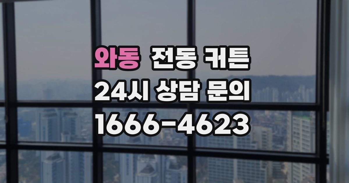 와동 전동 커튼