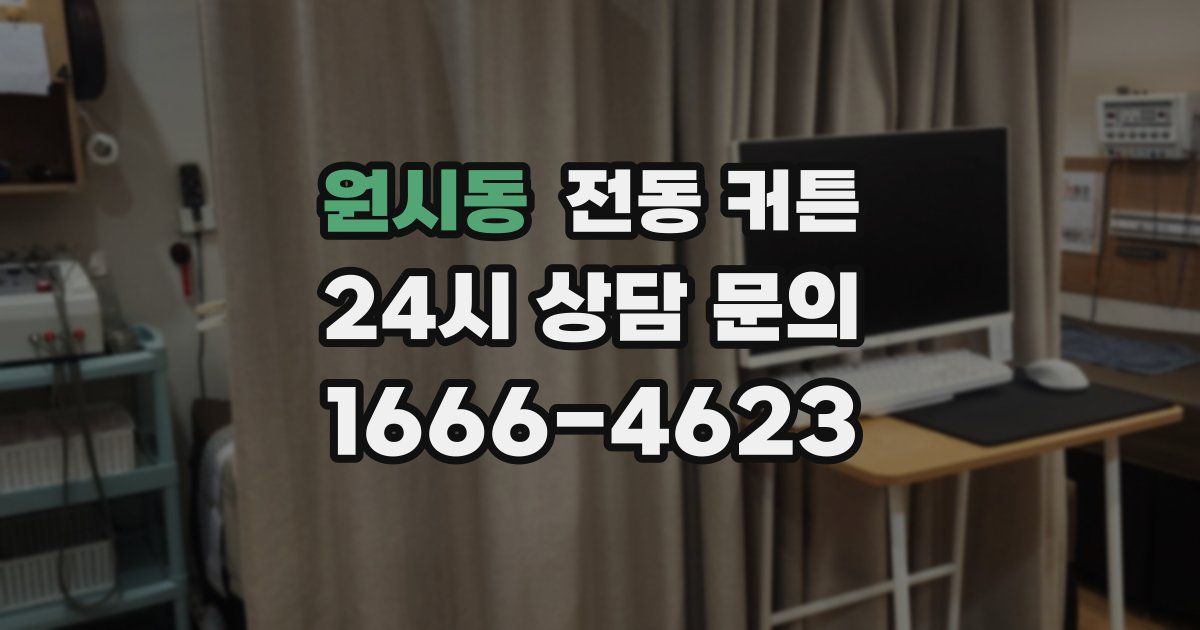 원시동 전동 커튼