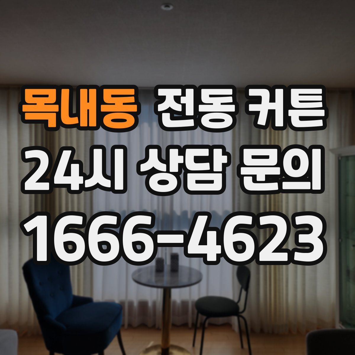 목내동 전동 커튼