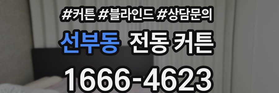 선부동 전동 커튼