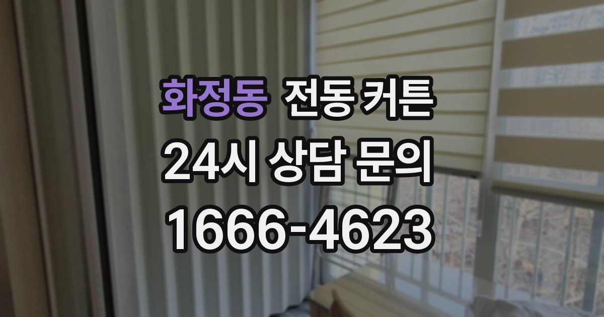 화정동 전동 커튼