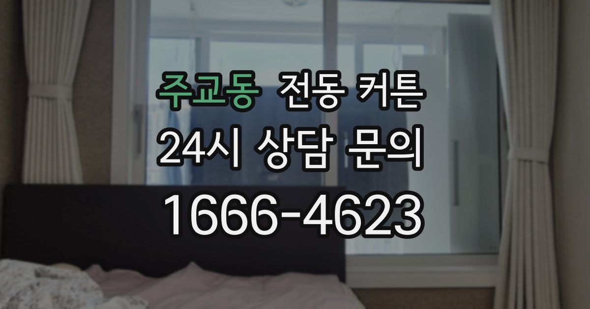 주교동 전동 커튼