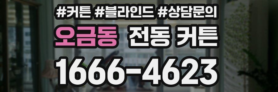 오금동 전동 커튼
