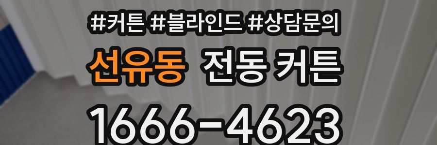 선유동 전동 커튼