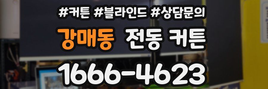 강매동 전동 커튼
