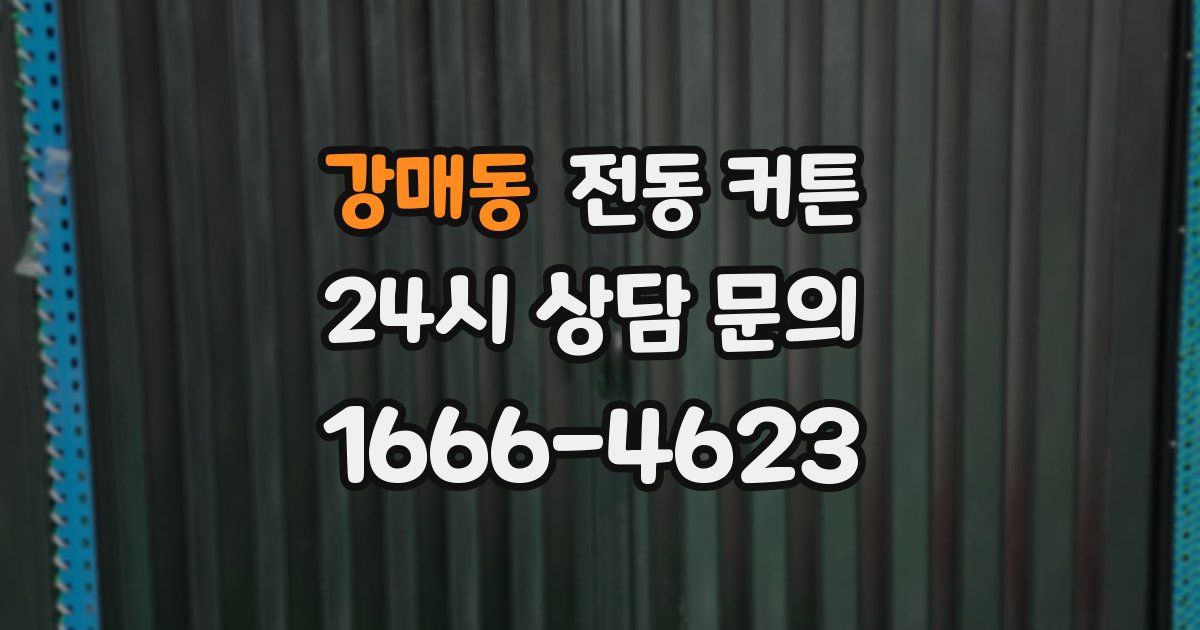강매동 전동 커튼