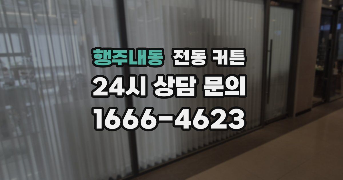 행주내동 전동 커튼
