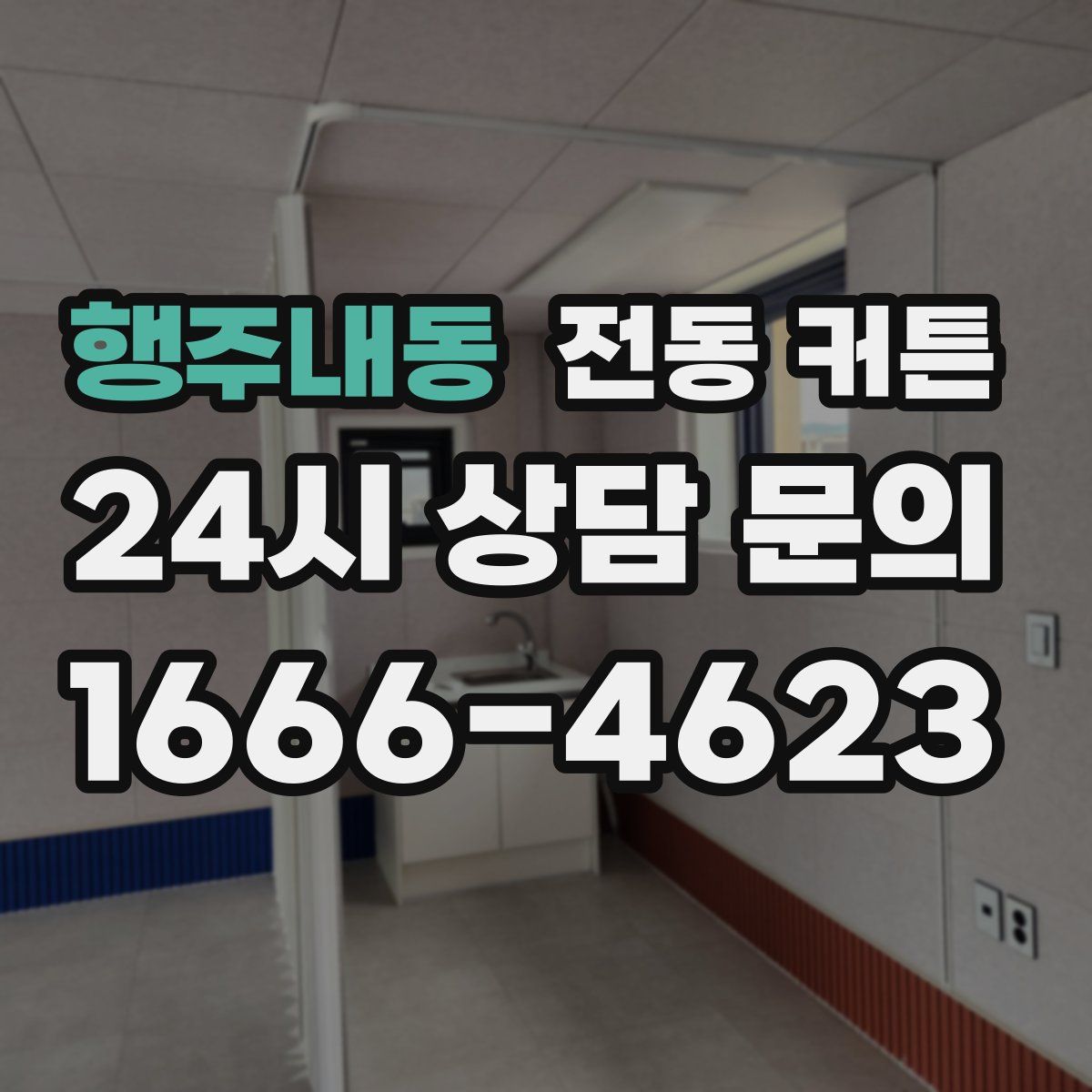 행주내동 전동 커튼