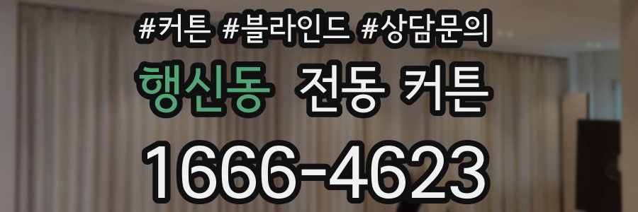 행신동 전동 커튼