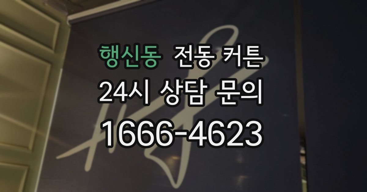 행신동 전동 커튼