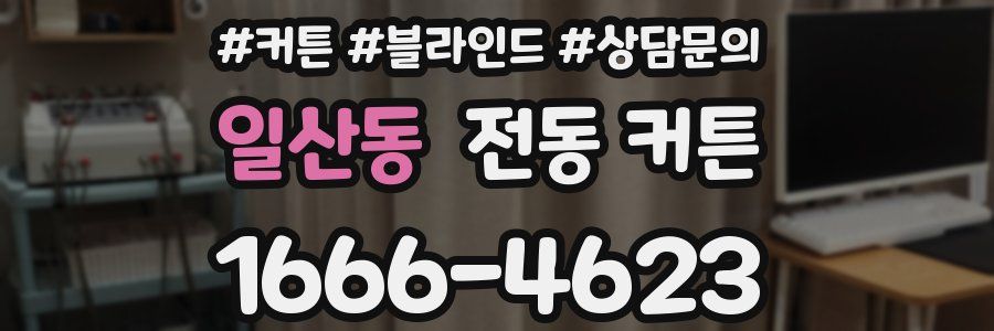 일산동 전동 커튼