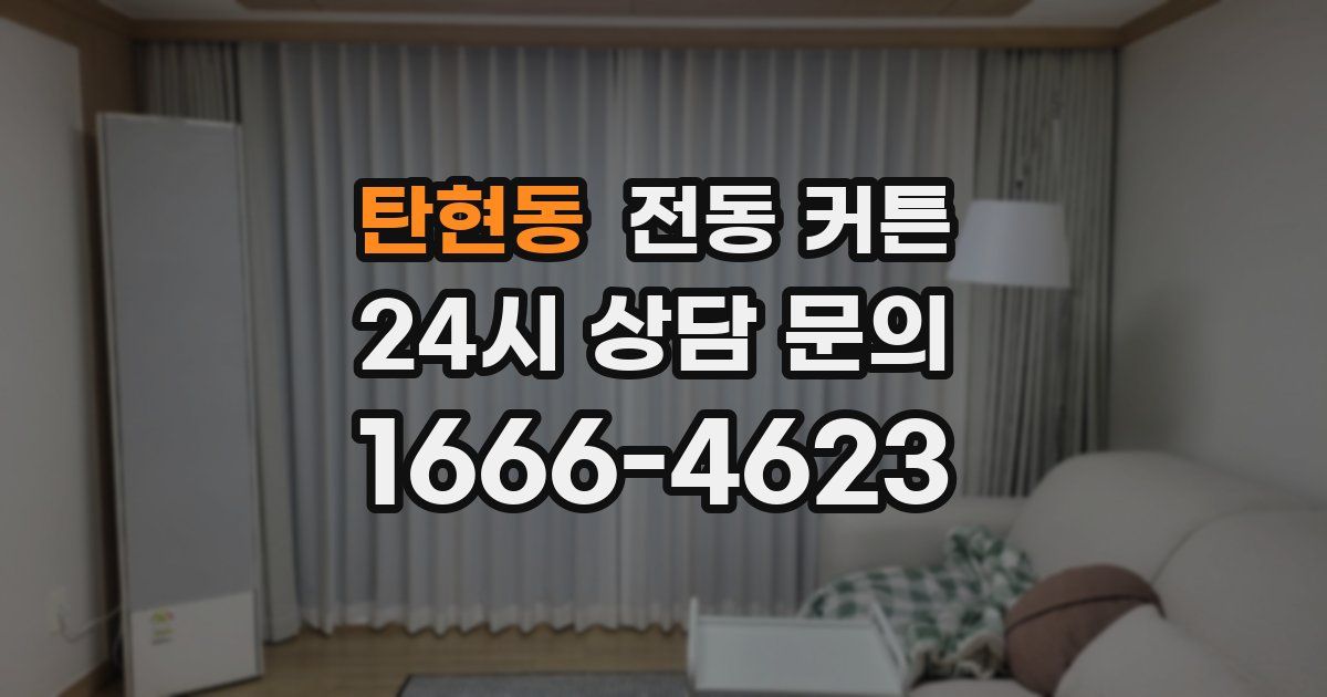 탄현동 전동 커튼
