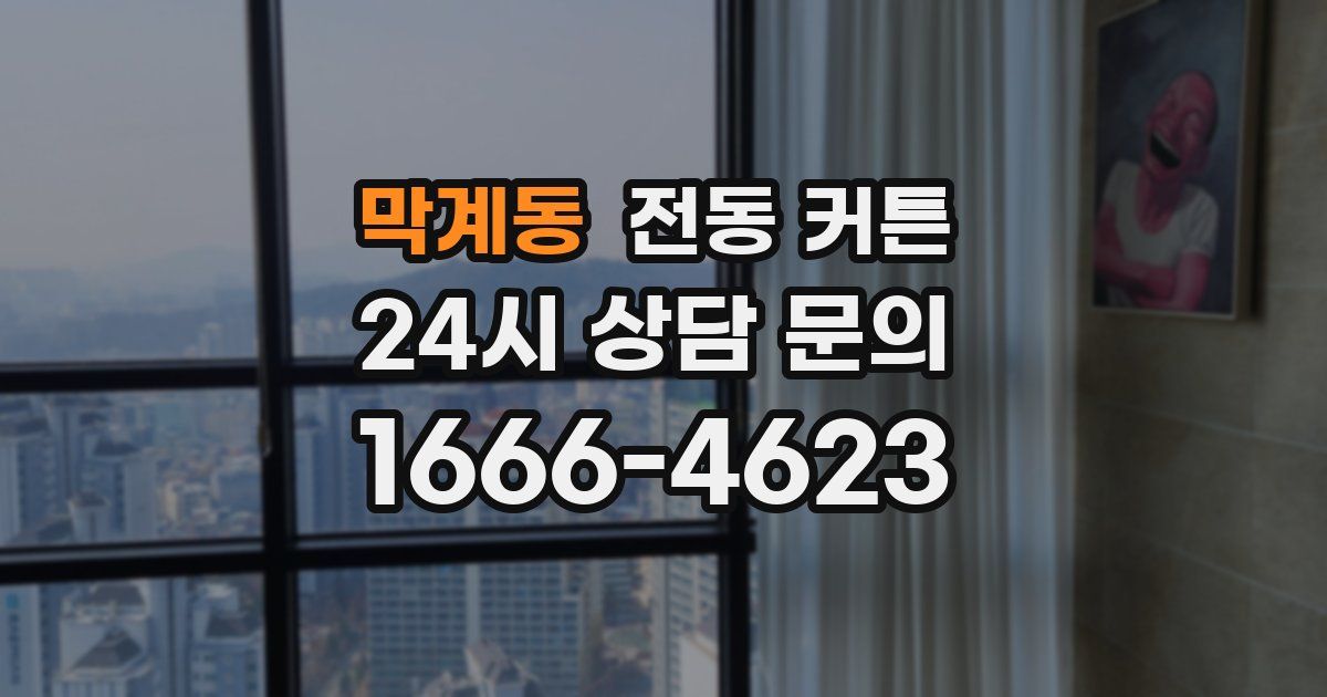 막계동 전동 커튼