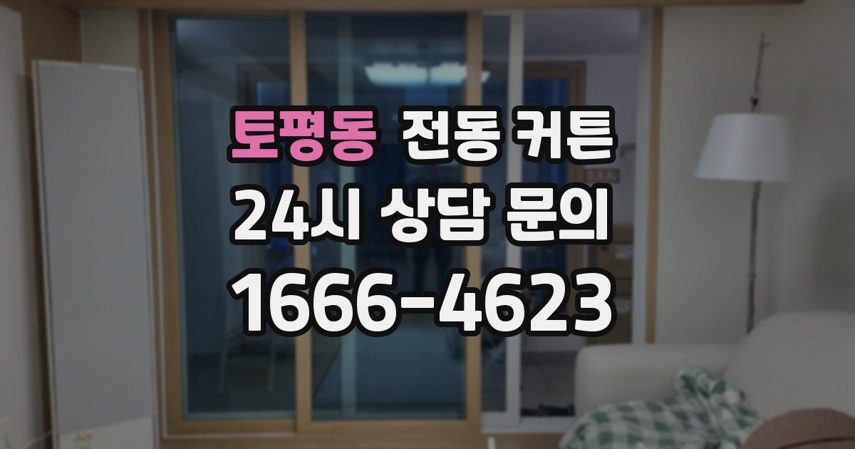 토평동 전동 커튼