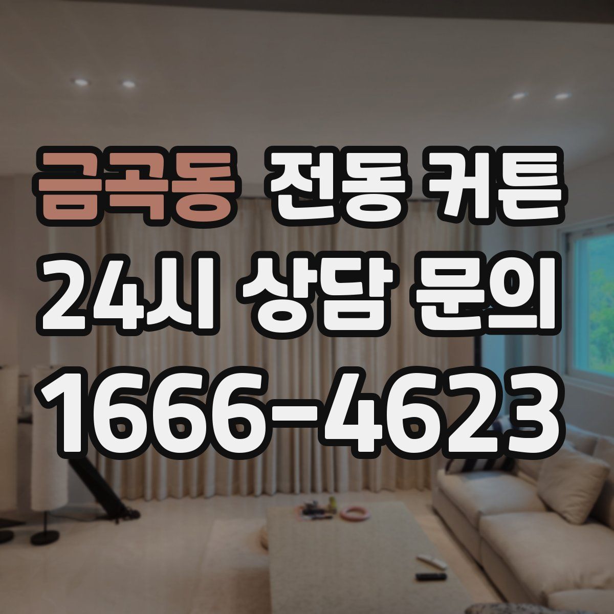 금곡동 전동 커튼