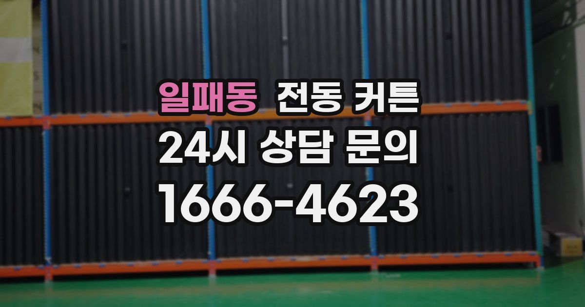 일패동 전동 커튼