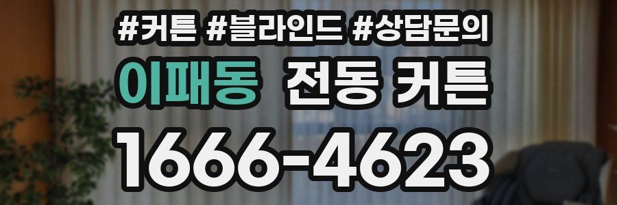 이패동 전동 커튼