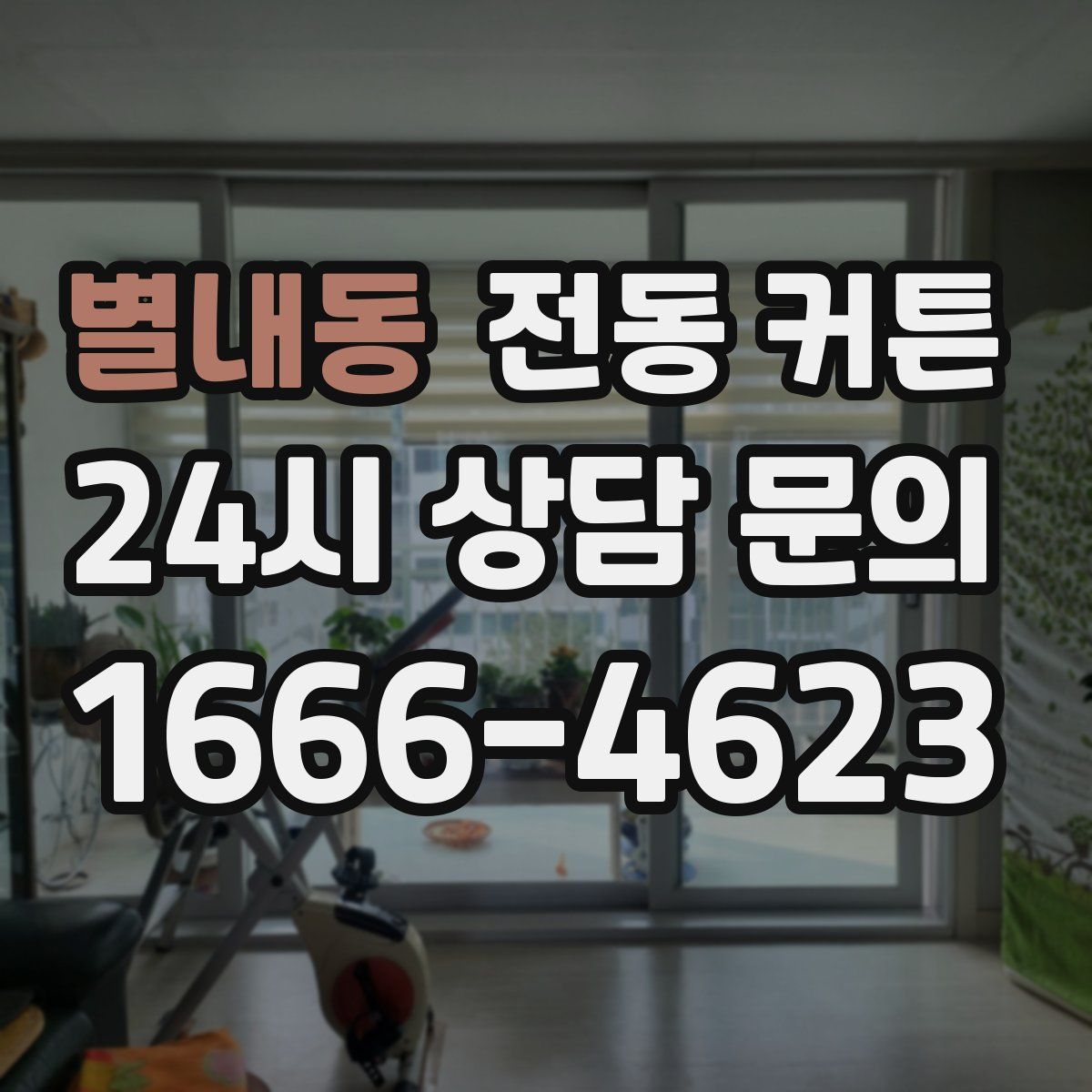 별내동 전동 커튼