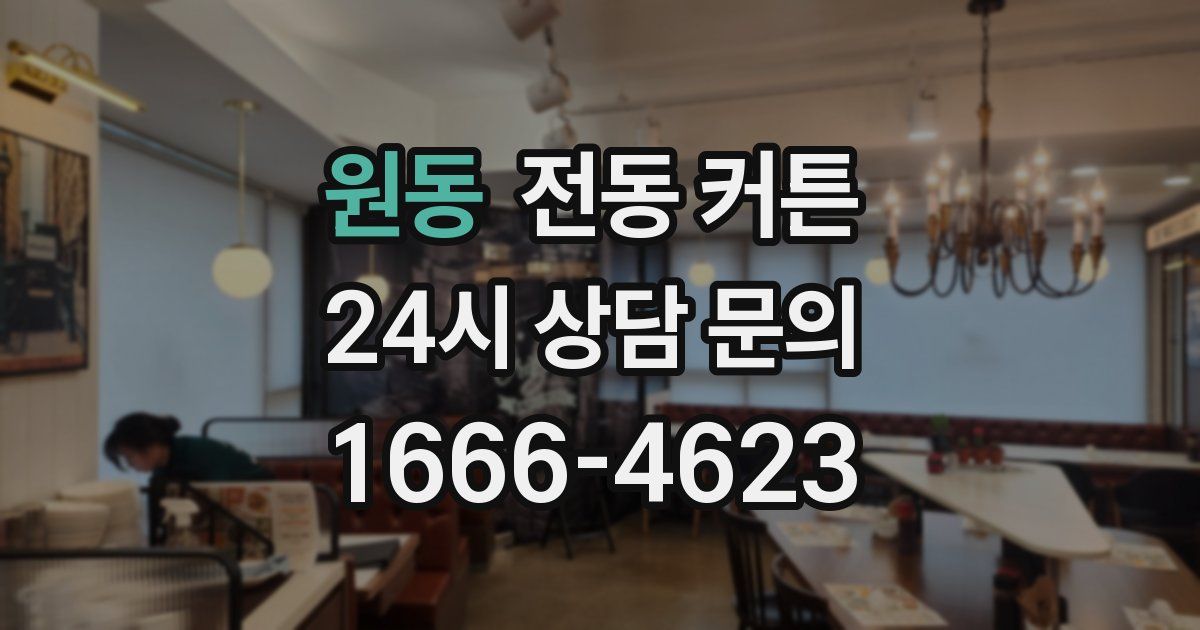 원동 전동 커튼