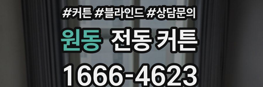 원동 전동 커튼