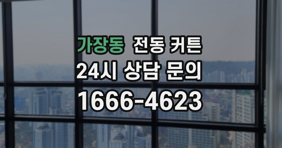 가장동 전동 커튼