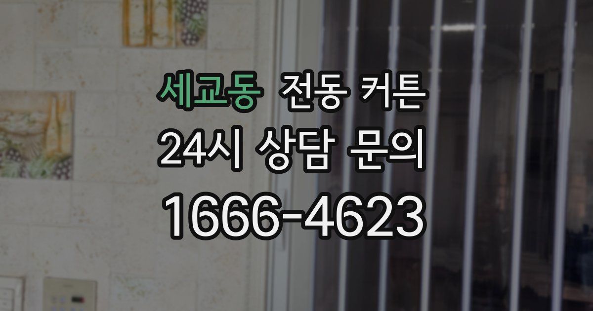 세교동 전동 커튼