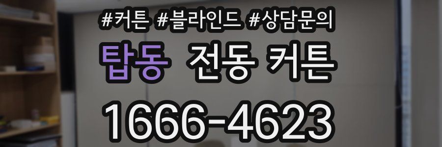 탑동 전동 커튼