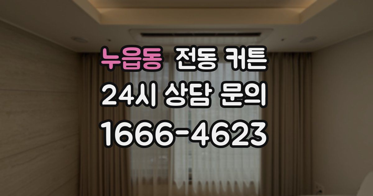누읍동 전동 커튼
