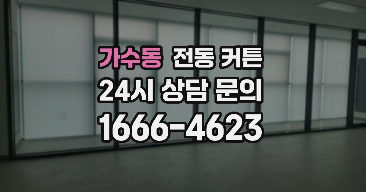 가수동 전동 커튼