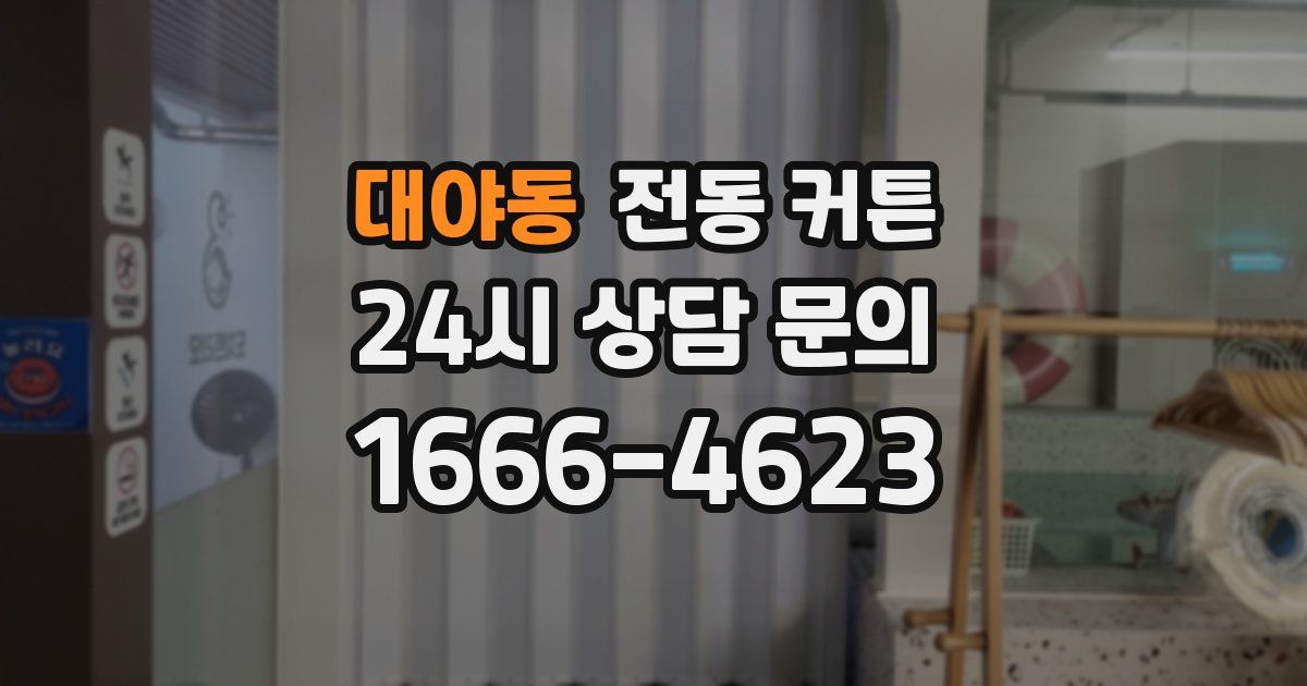 대야동 전동 커튼