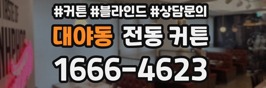 대야동 전동 커튼