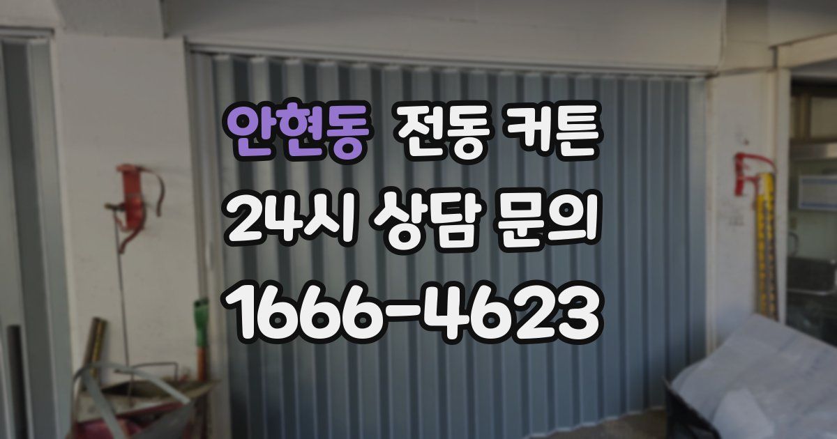안현동 전동 커튼