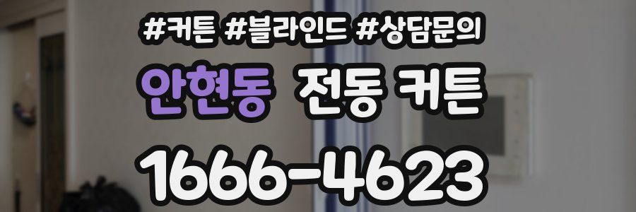 안현동 전동 커튼