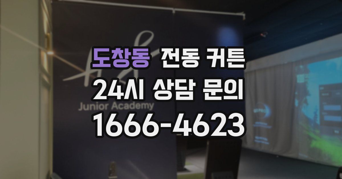 도창동 전동 커튼