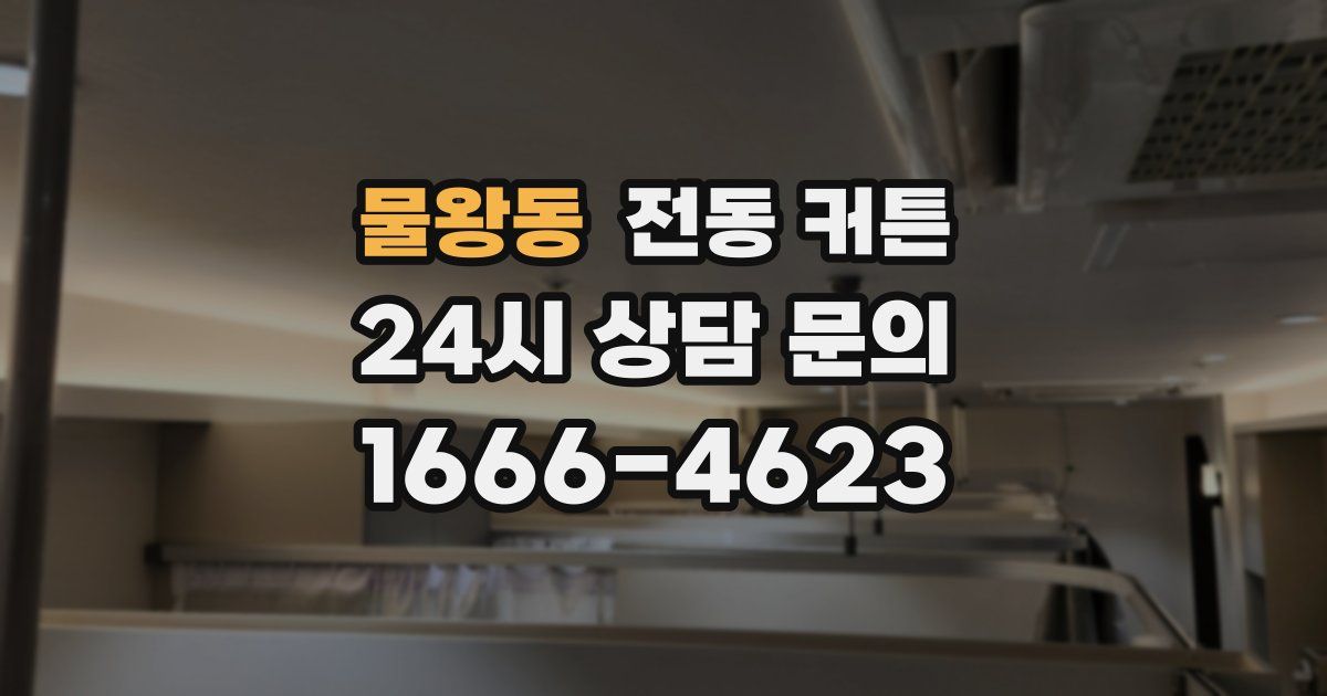 물왕동 전동 커튼