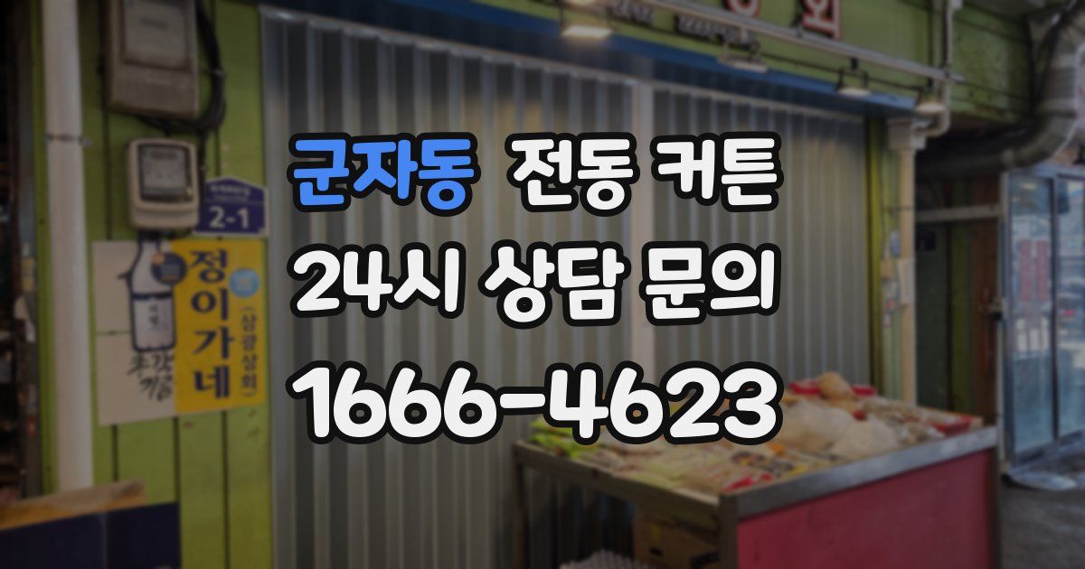 군자동 전동 커튼