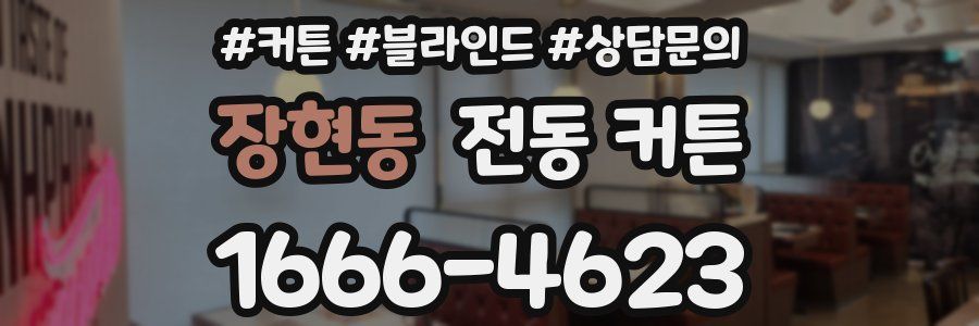 장현동 전동 커튼