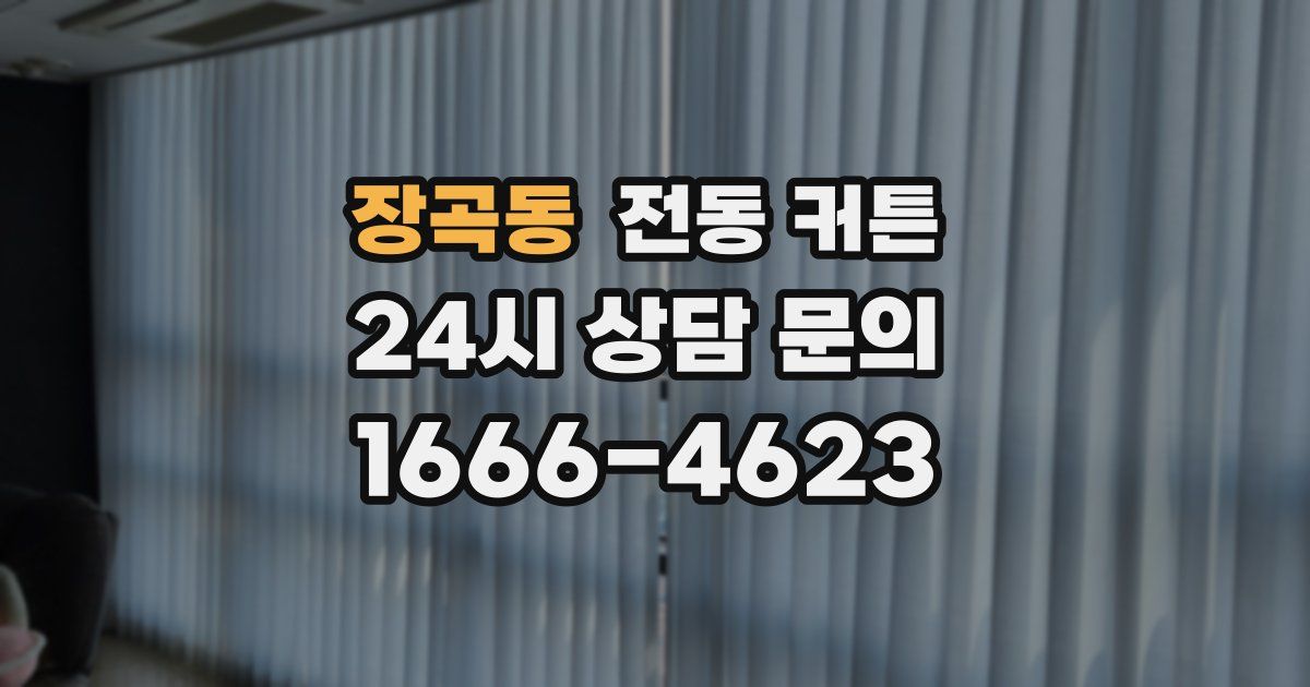 장곡동 전동 커튼