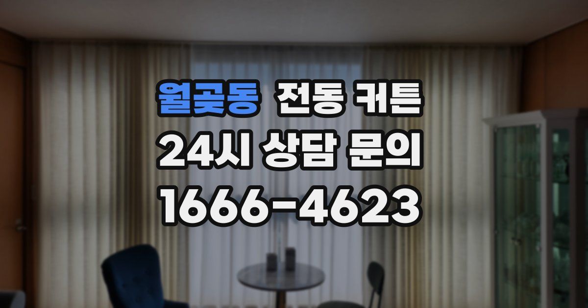 월곶동 전동 커튼