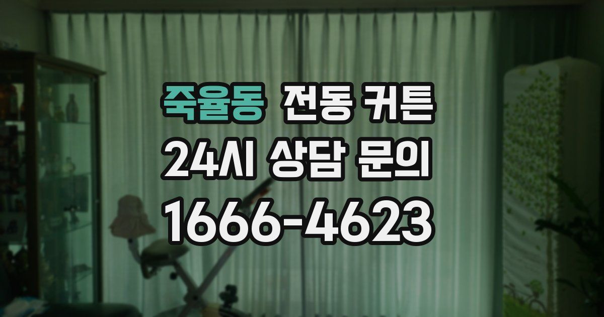 죽율동 전동 커튼