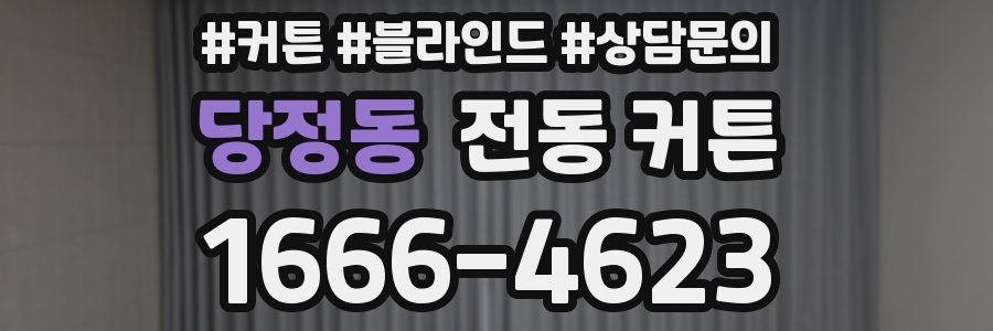 당정동 전동 커튼