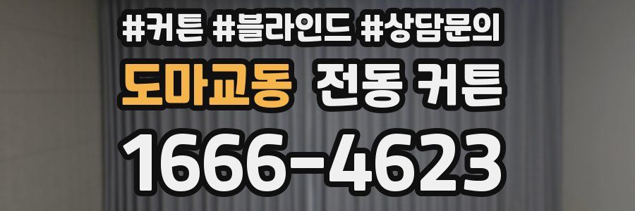 도마교동 전동 커튼